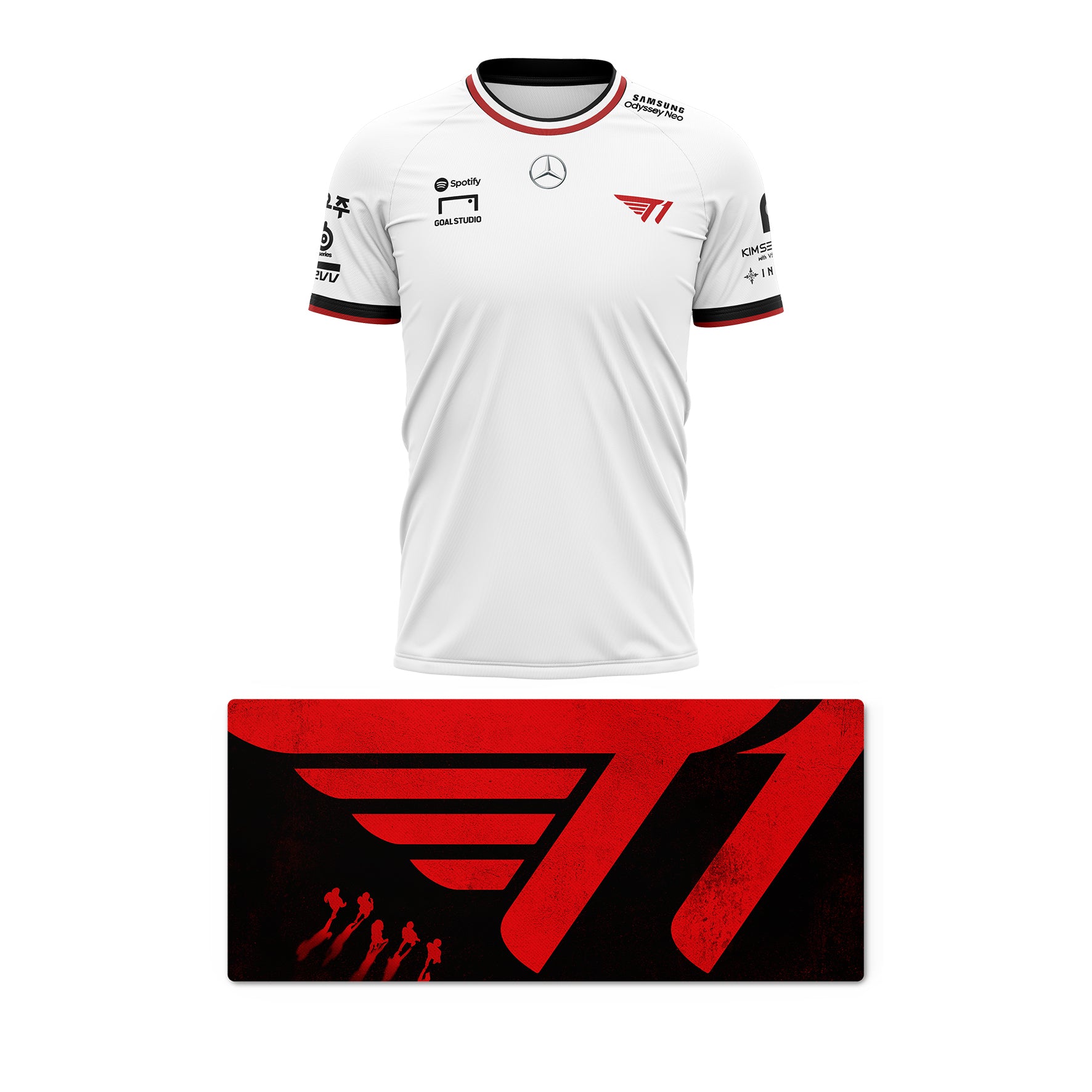 Camiseta T1 2025 - FAKER + MOUSE PAD T1 XXL