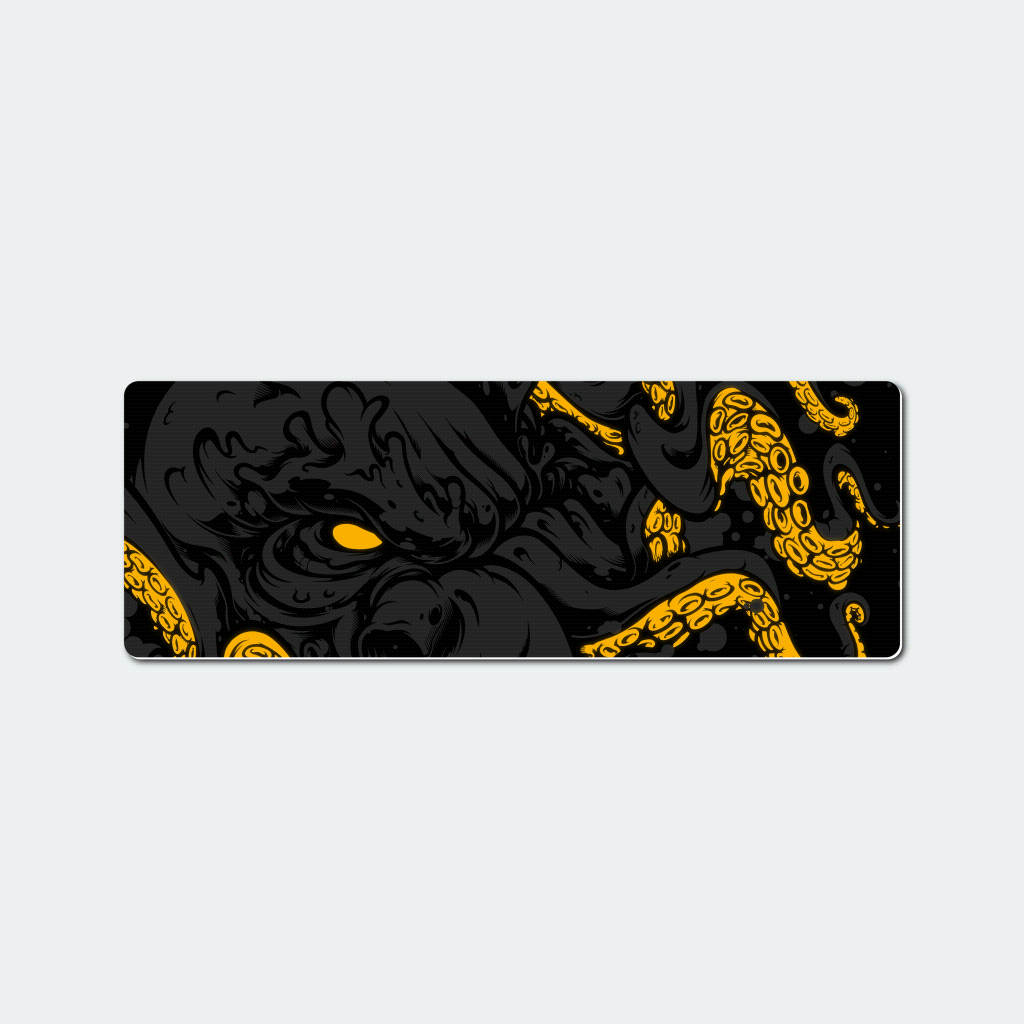 Mouse Pad Fluor Kraken