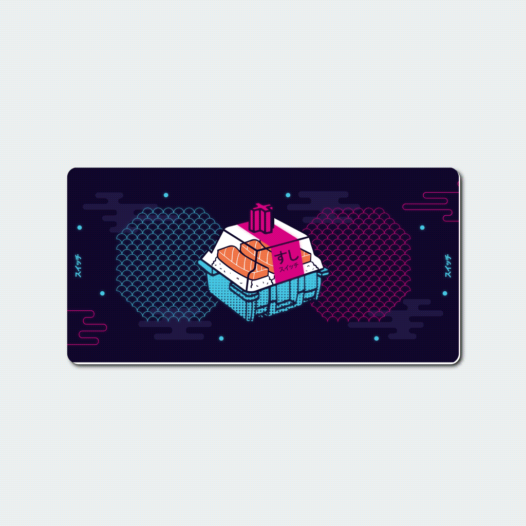 Mouse Pad Fluor Sushi Switch