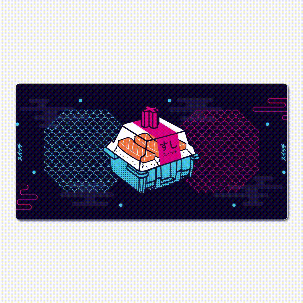Mouse Pad Fluor Sushi Switch