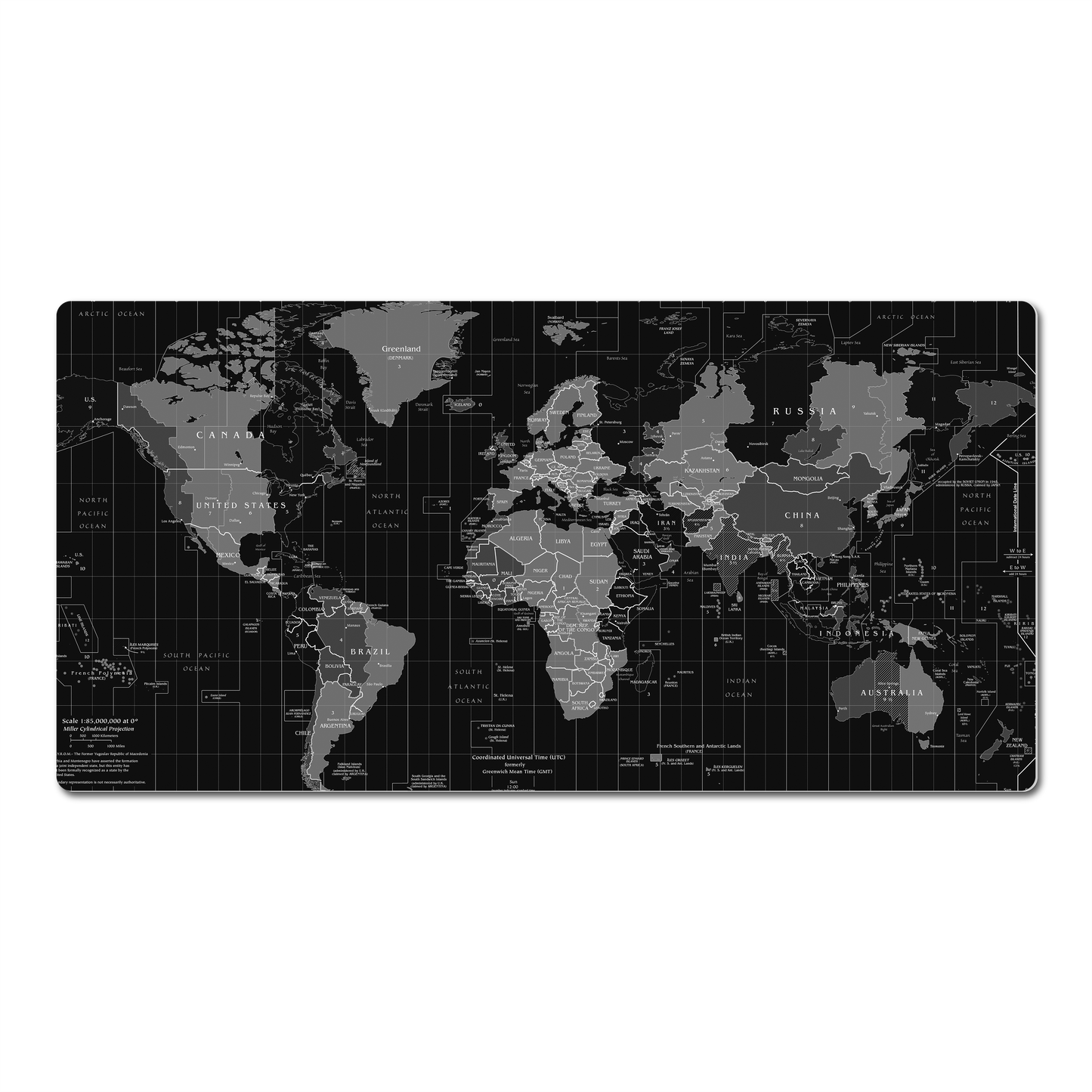 Mouse Pad Gamer Mapamundi World Map
