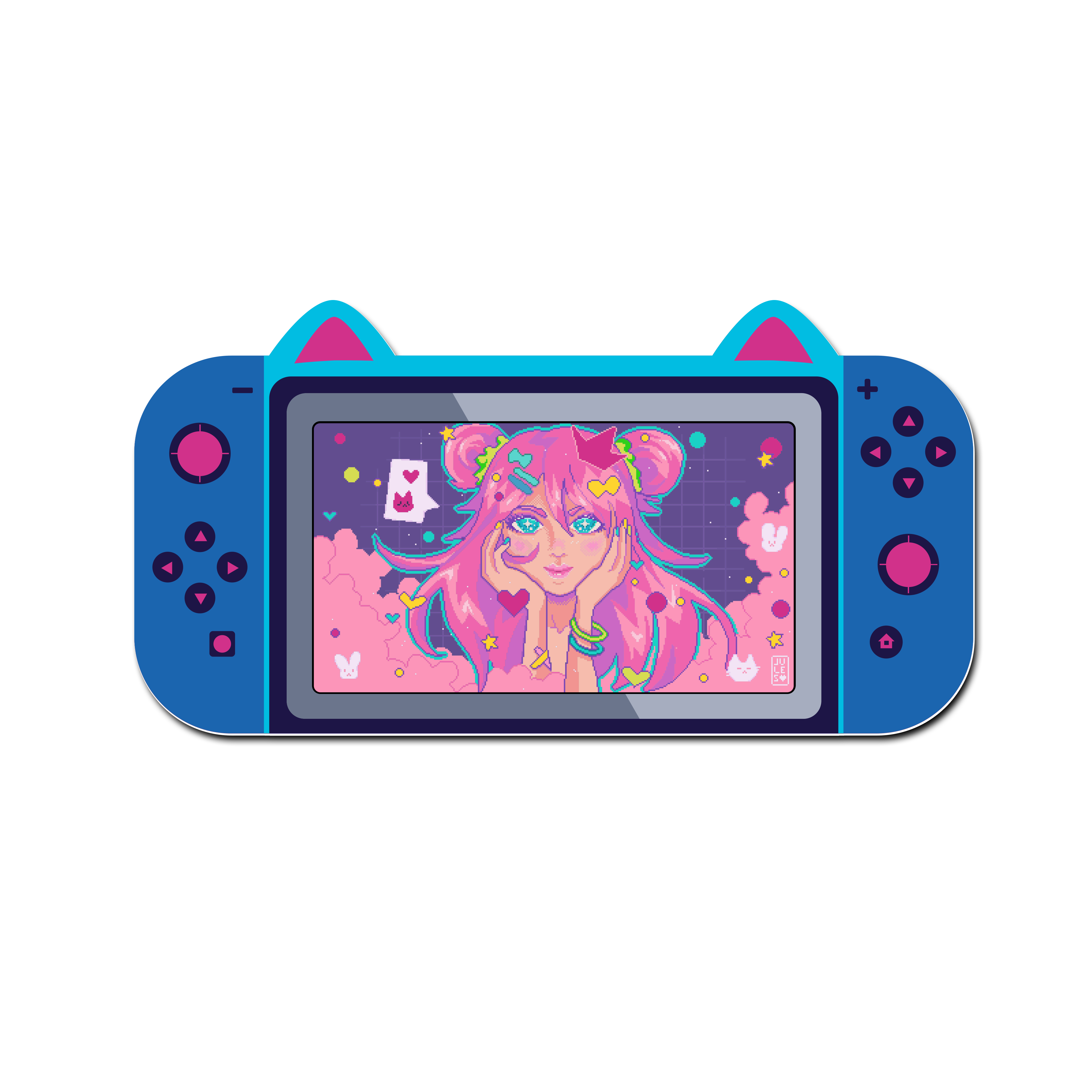 Mouse Pad Gamer Gatito Fluor