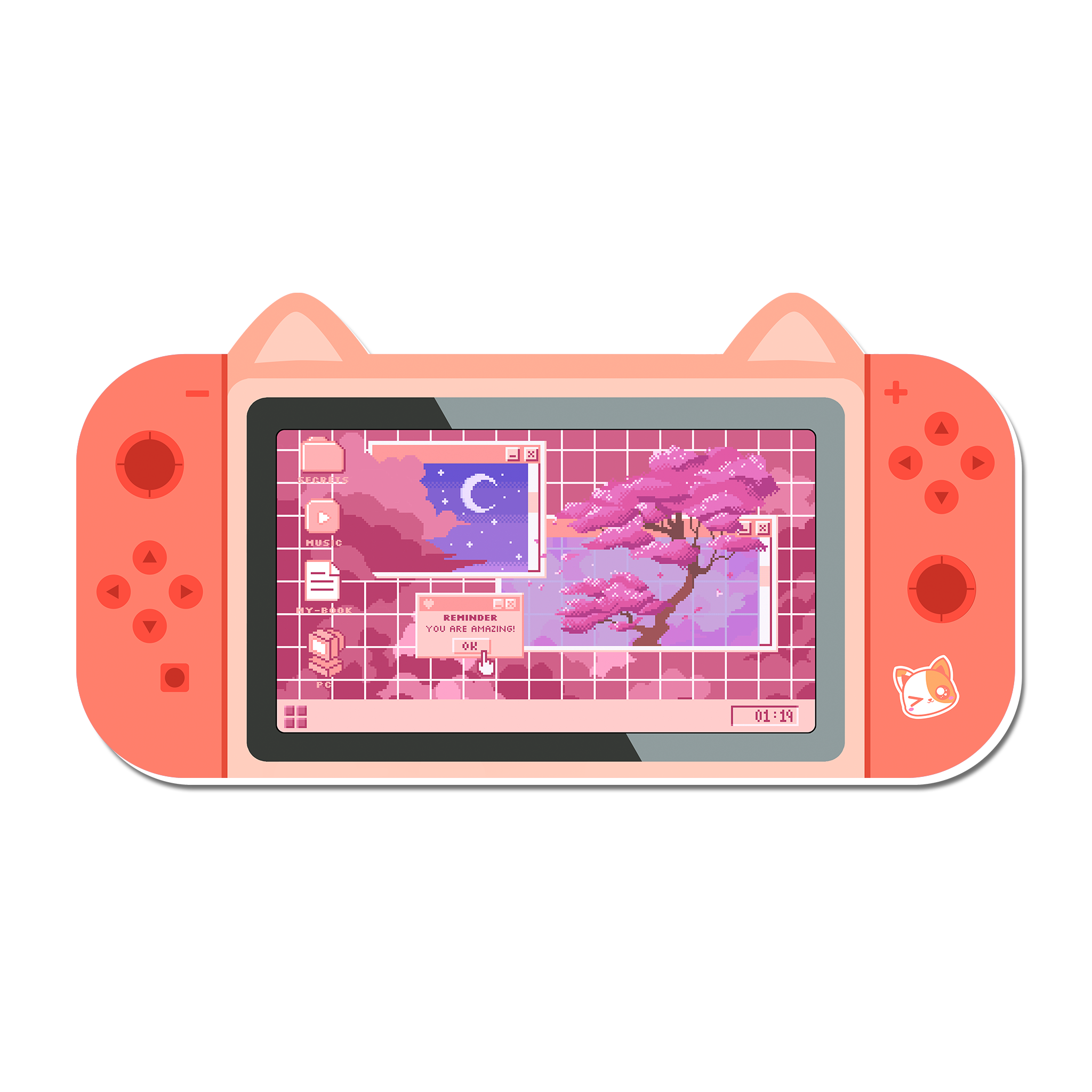 Mouse Pad Gamer Gatito Sakura