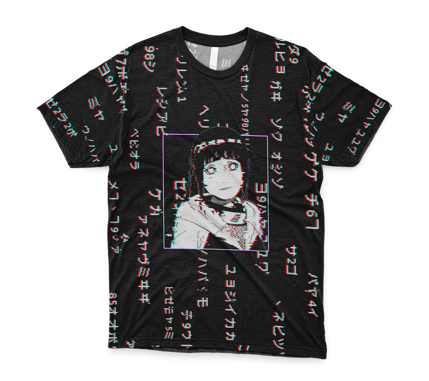 Remera Anime Glitched Waifu