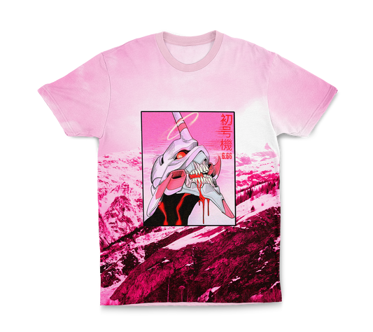 Remera Evangelion Rosa