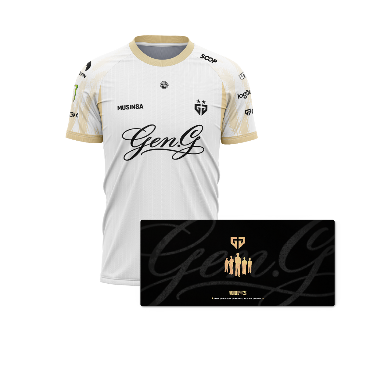 Camiseta + Mouse Pad GenG Worlds 2026
