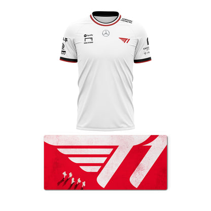 Camiseta T1 2025 - FAKER + MOUSE PAD T1 XXL