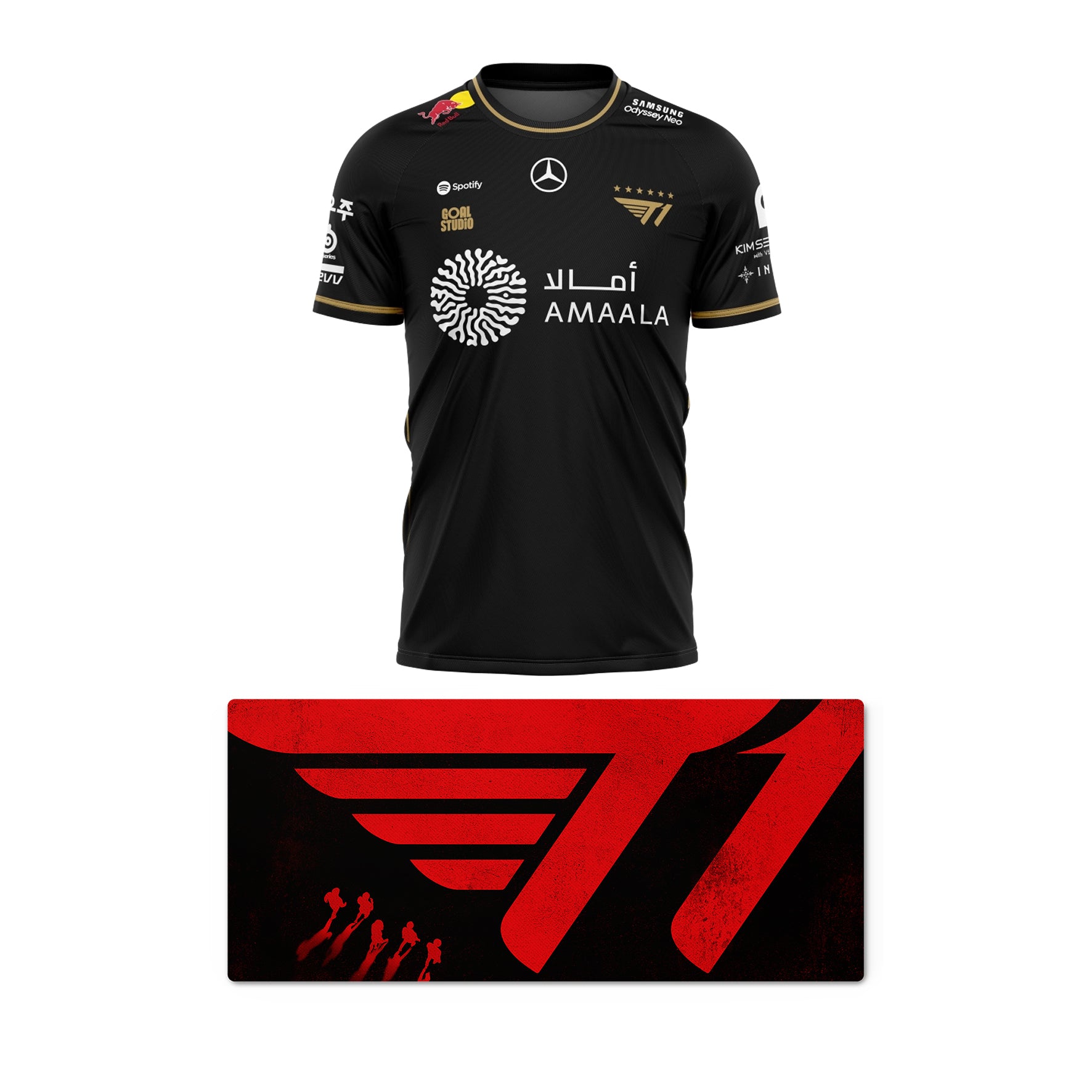 Camiseta T1 2025 - FAKER + MOUSE PAD T1 XXL
