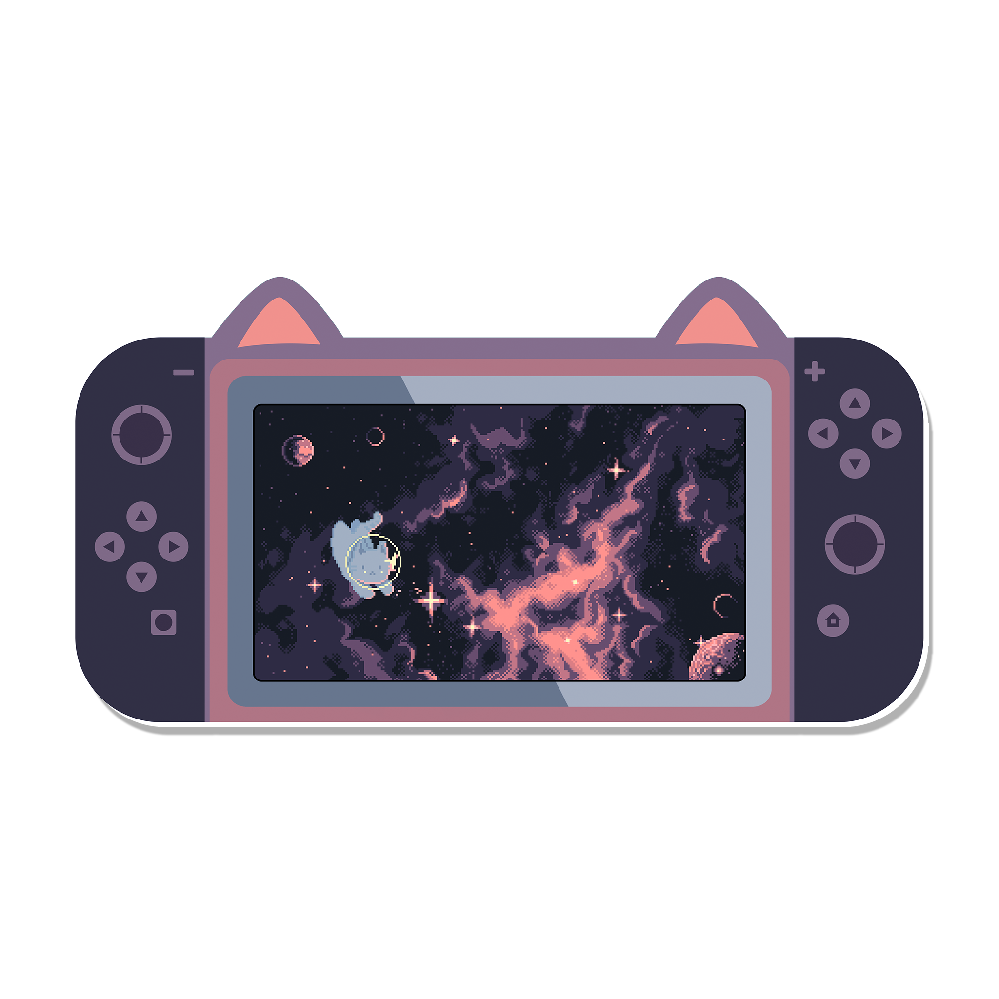 Mouse Pad Gamer Gatito Espacio