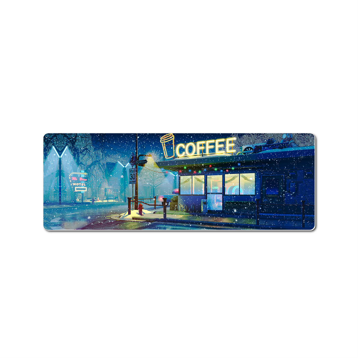 Mouse Pad Gamer Ciudad Atardecer
