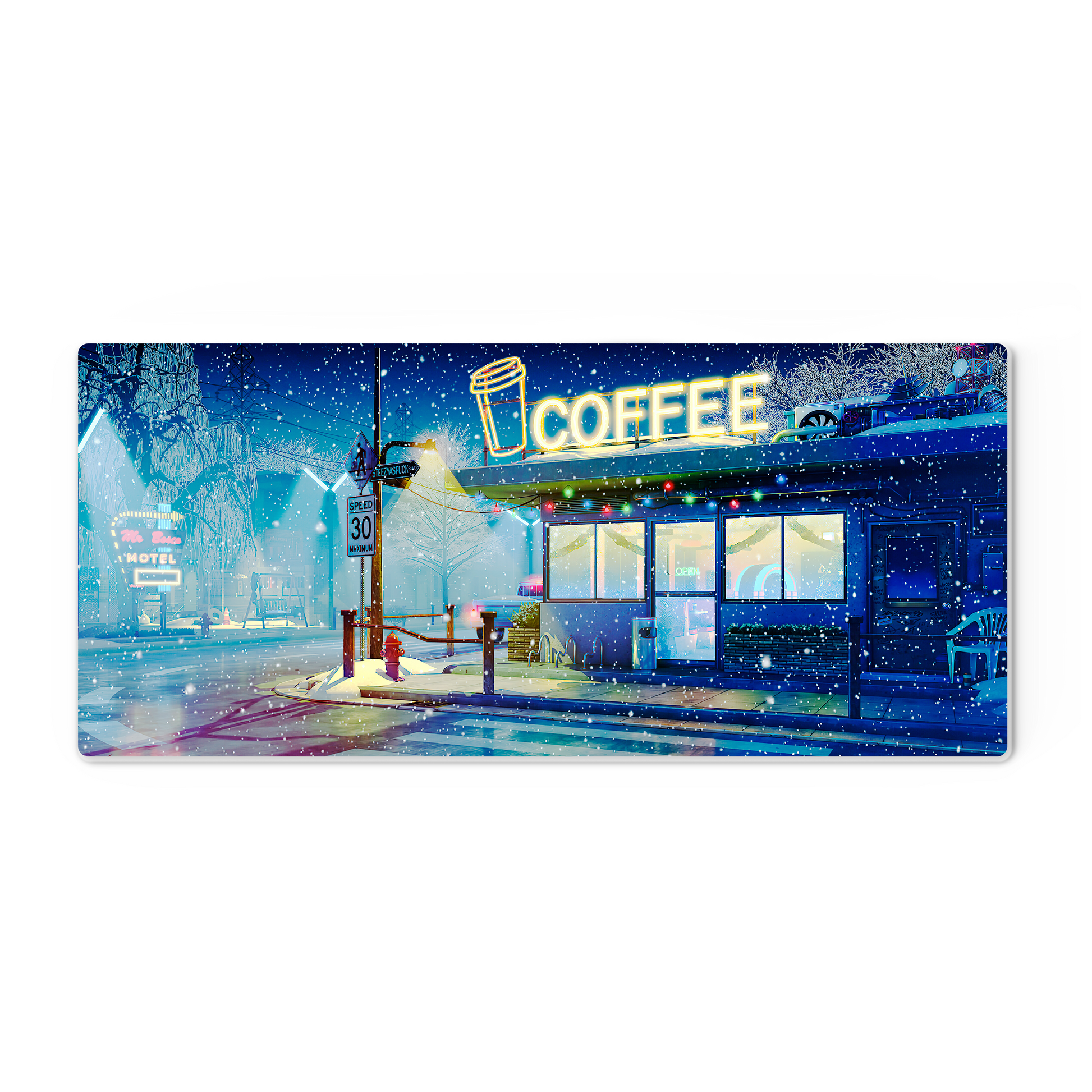 Mouse Pad Gamer Ciudad Atardecer