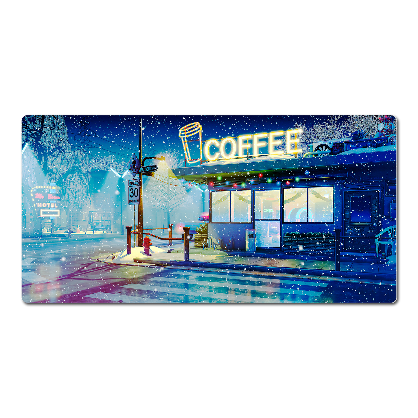 Mouse Pad Gamer Ciudad Atardecer