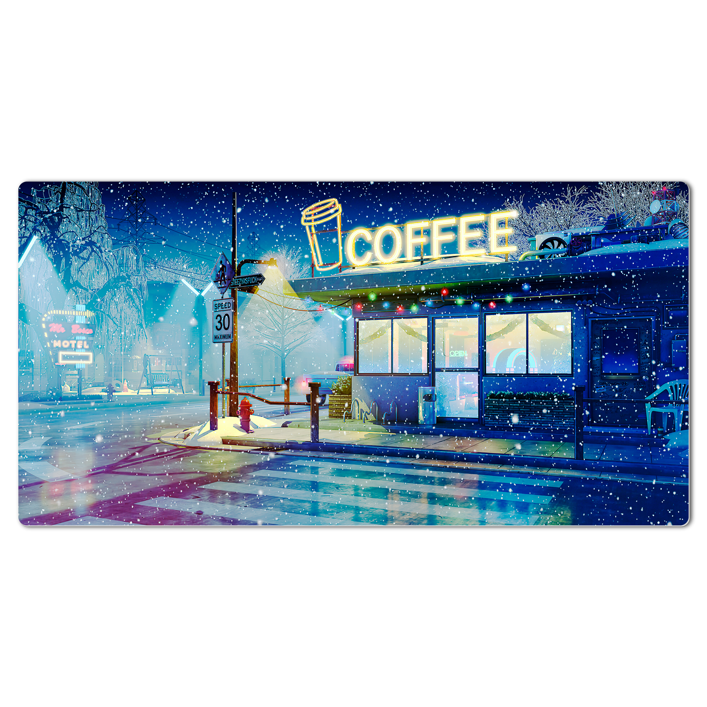Mouse Pad Gamer Ciudad Atardecer