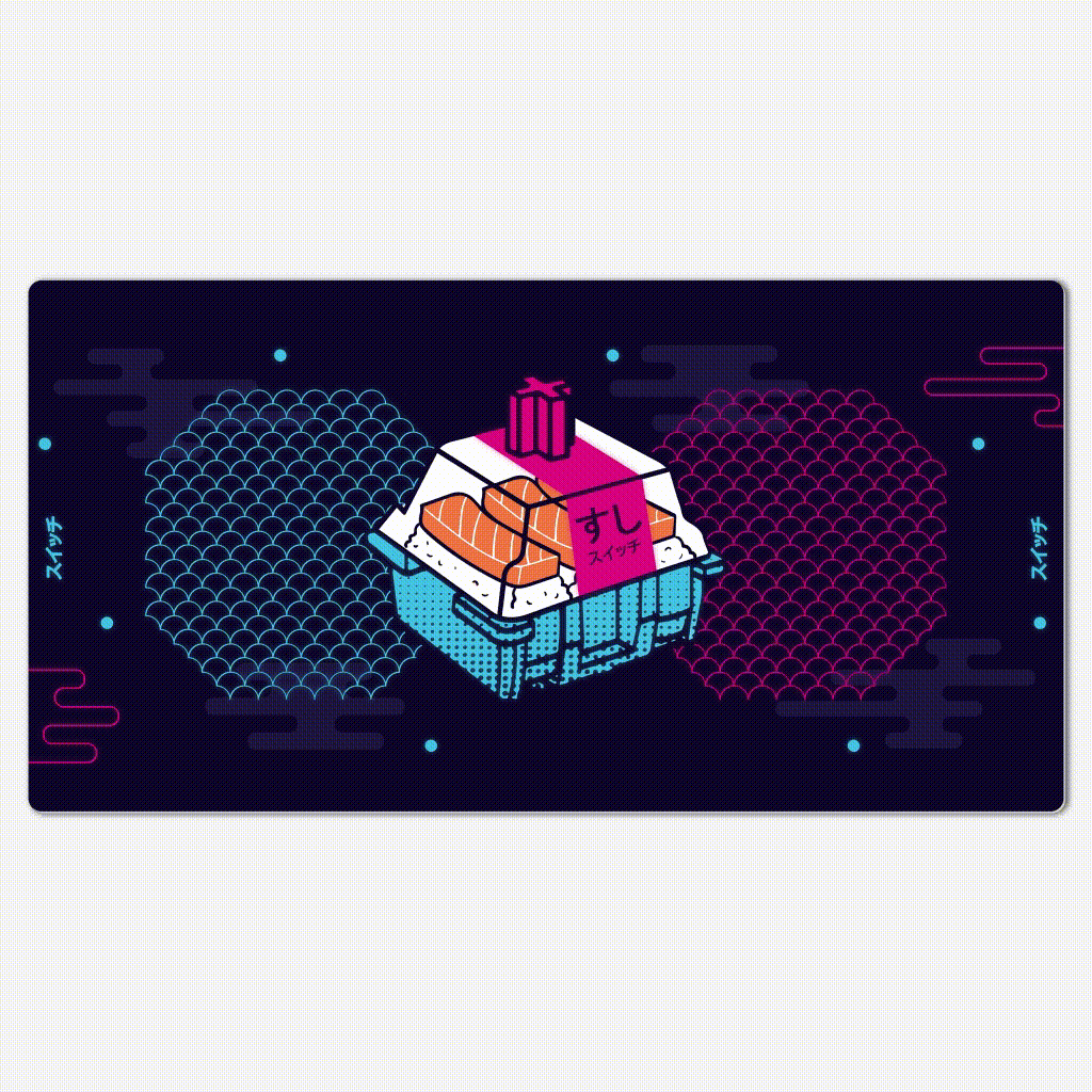 Mouse Pad Fluor Sushi Switch