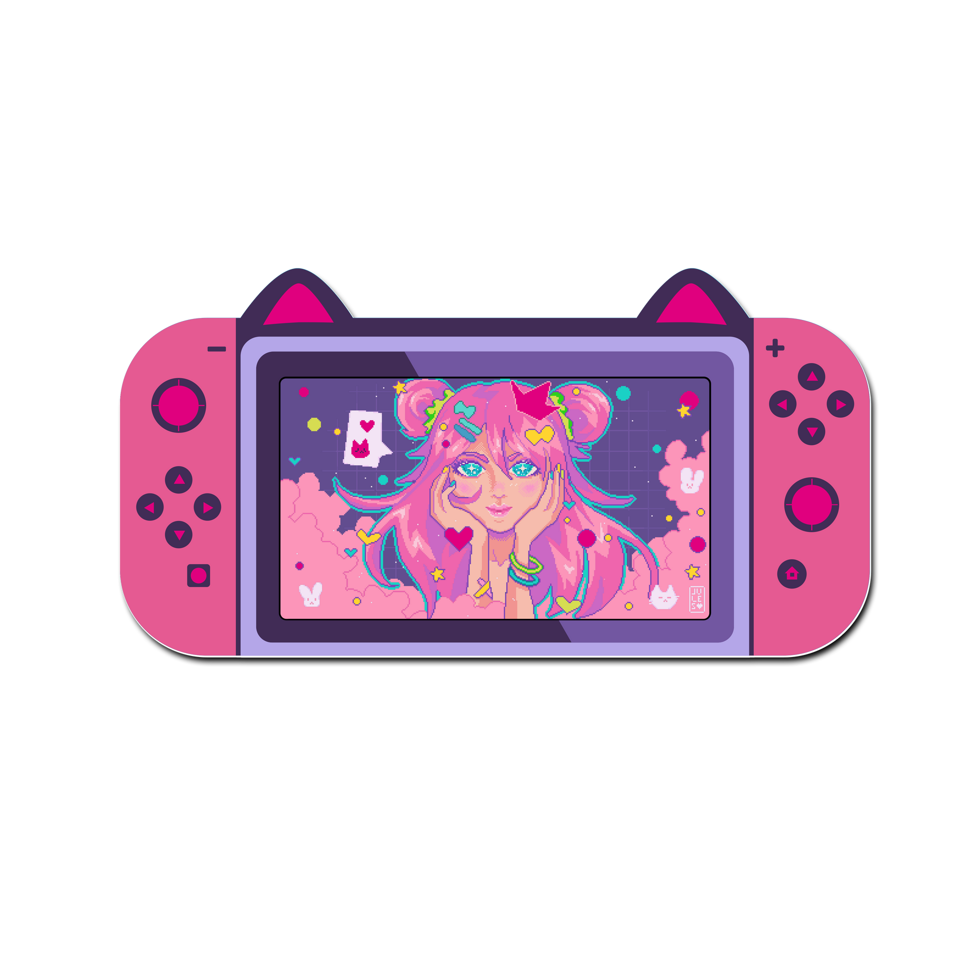 Mouse Pad Gamer Gatito Fluor