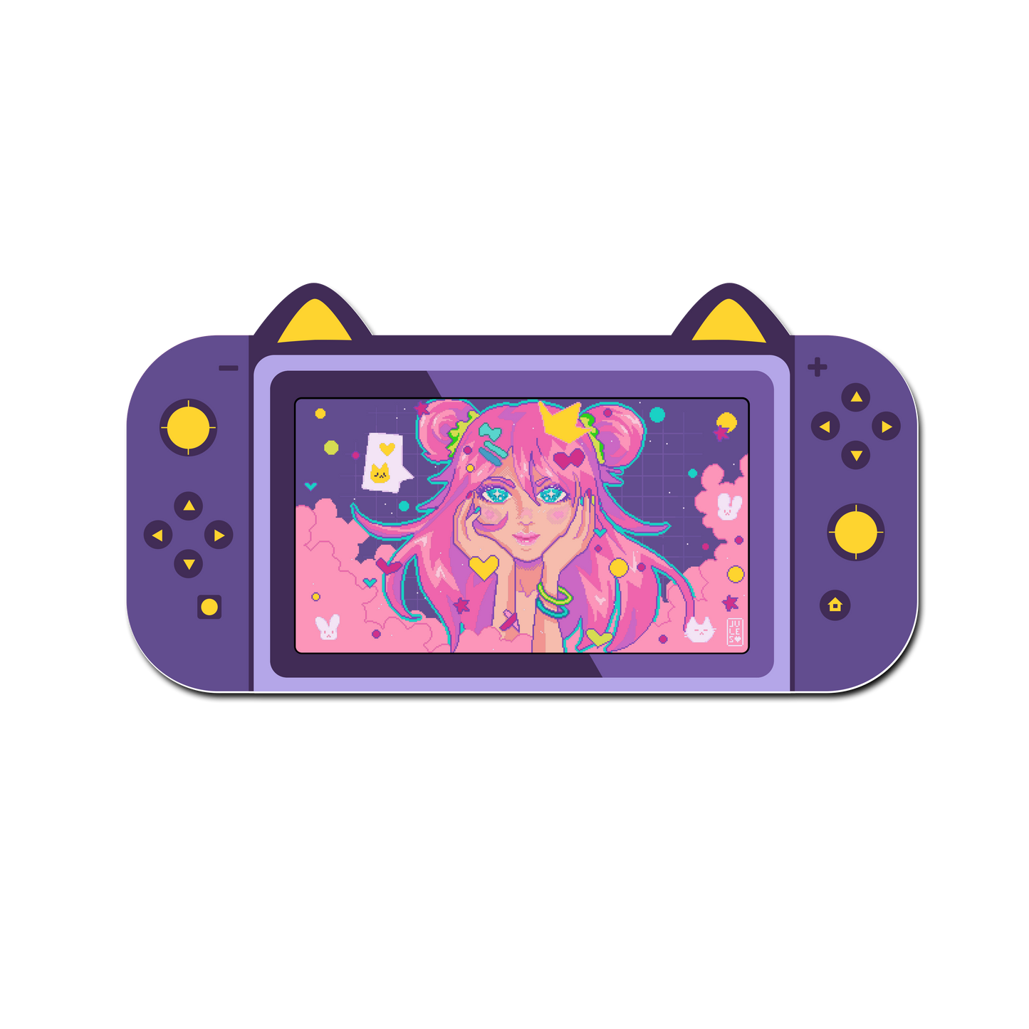 Mouse Pad Gamer Gatito Fluor