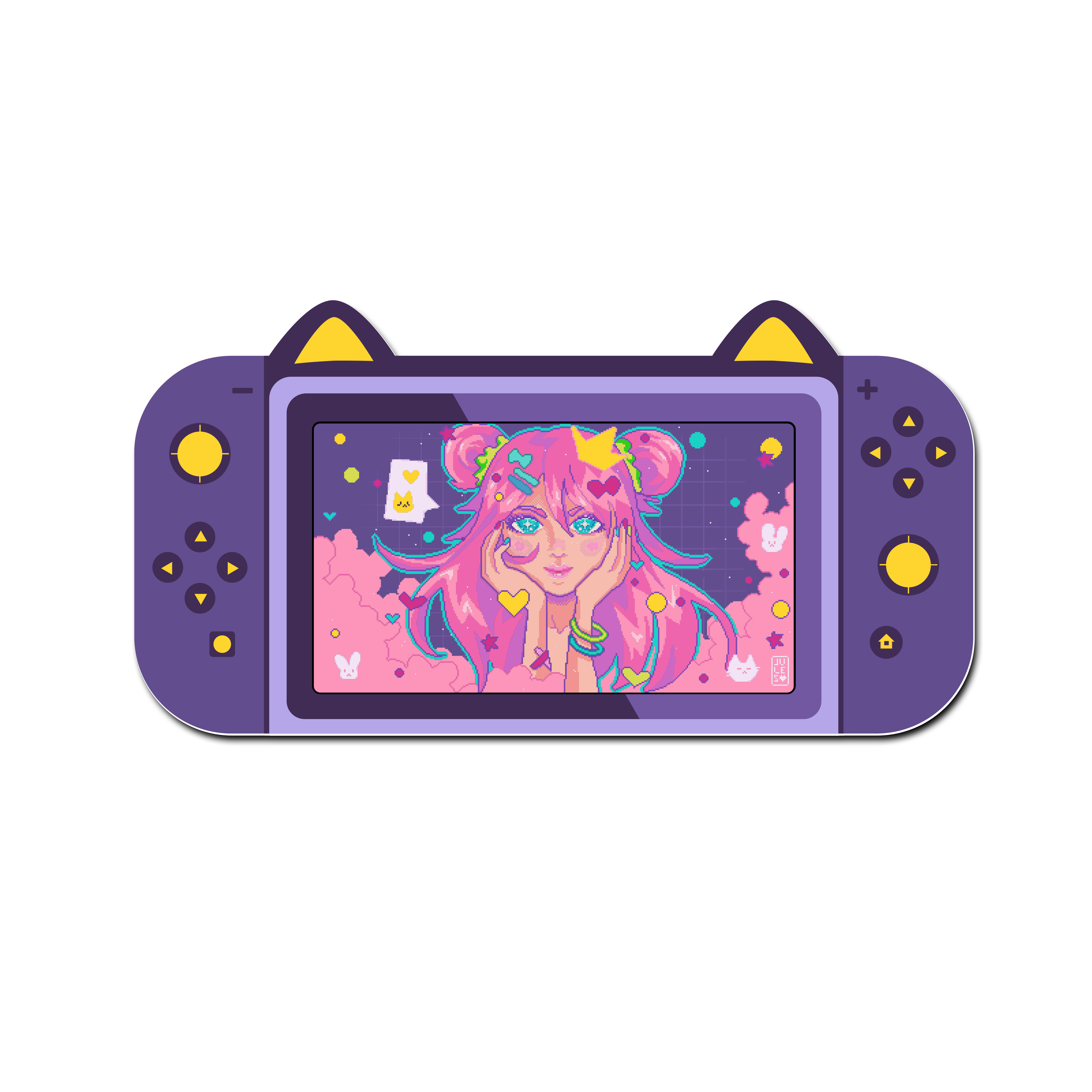 Mouse Pad Gamer Gatito Fluor