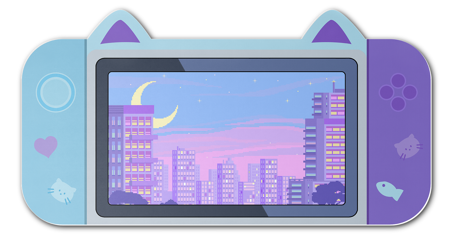 Mouse Pad Gamer Gatito Ciudad
