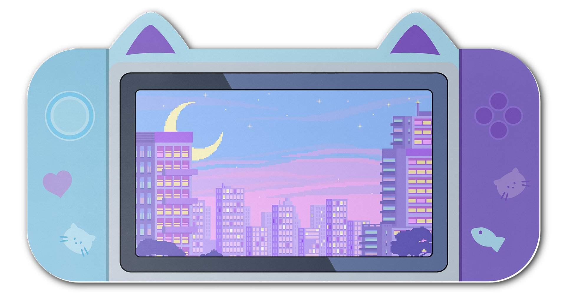 Mouse Pad Gamer Gatito Ciudad