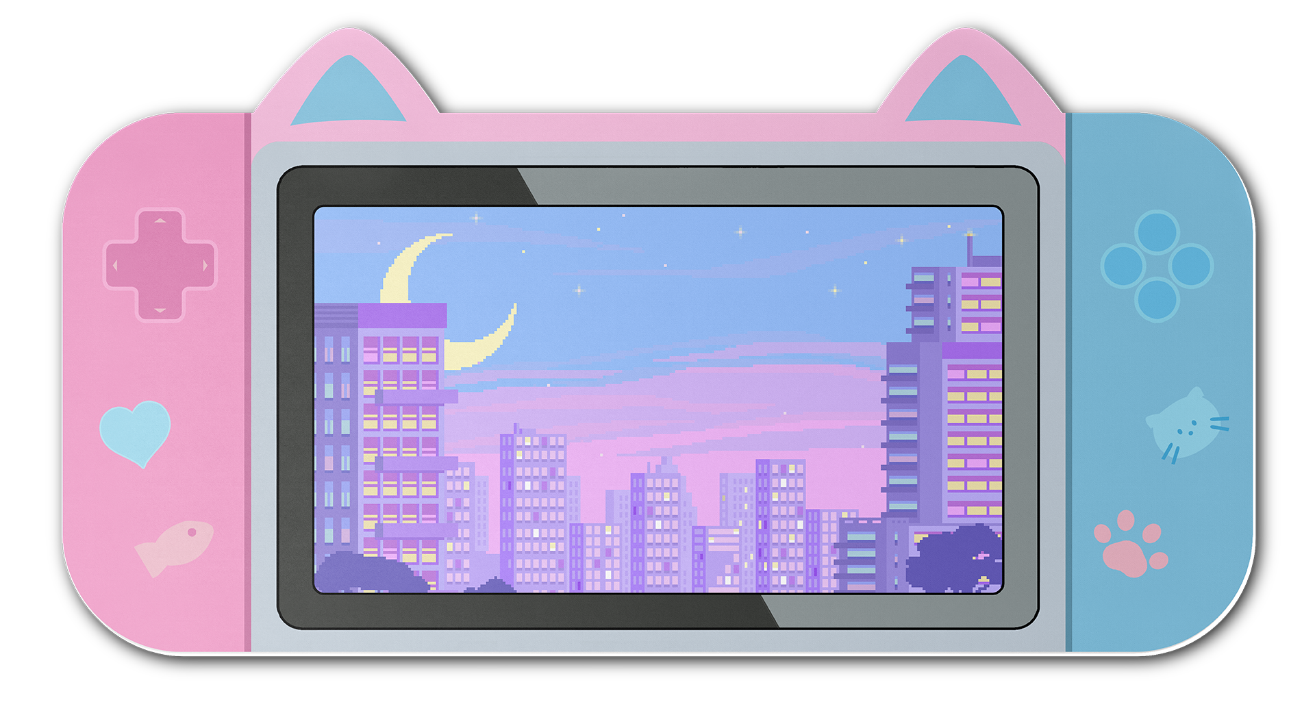 Mouse Pad Gamer Gatito Ciudad