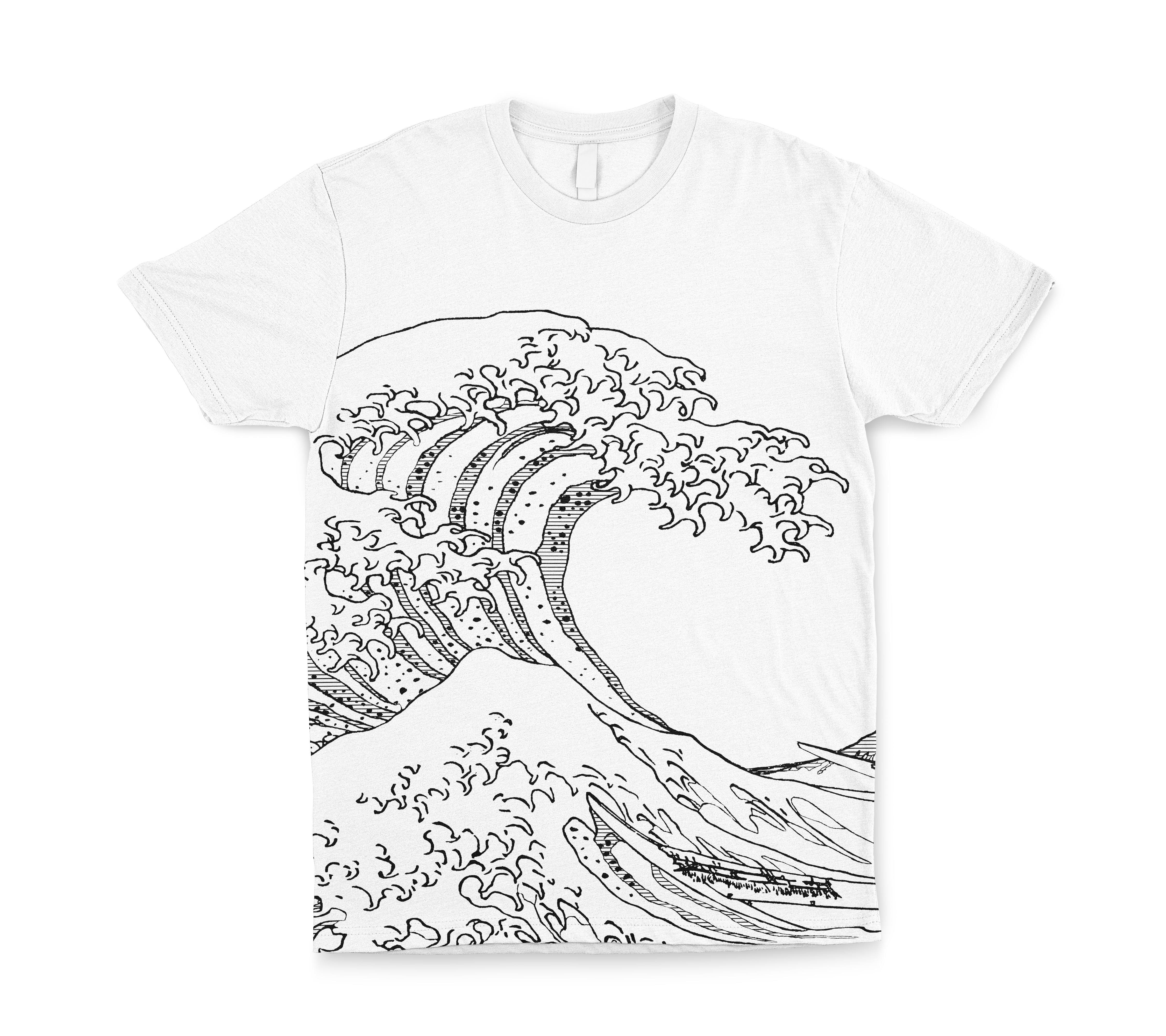 Remera Gran Ola Kanagawa