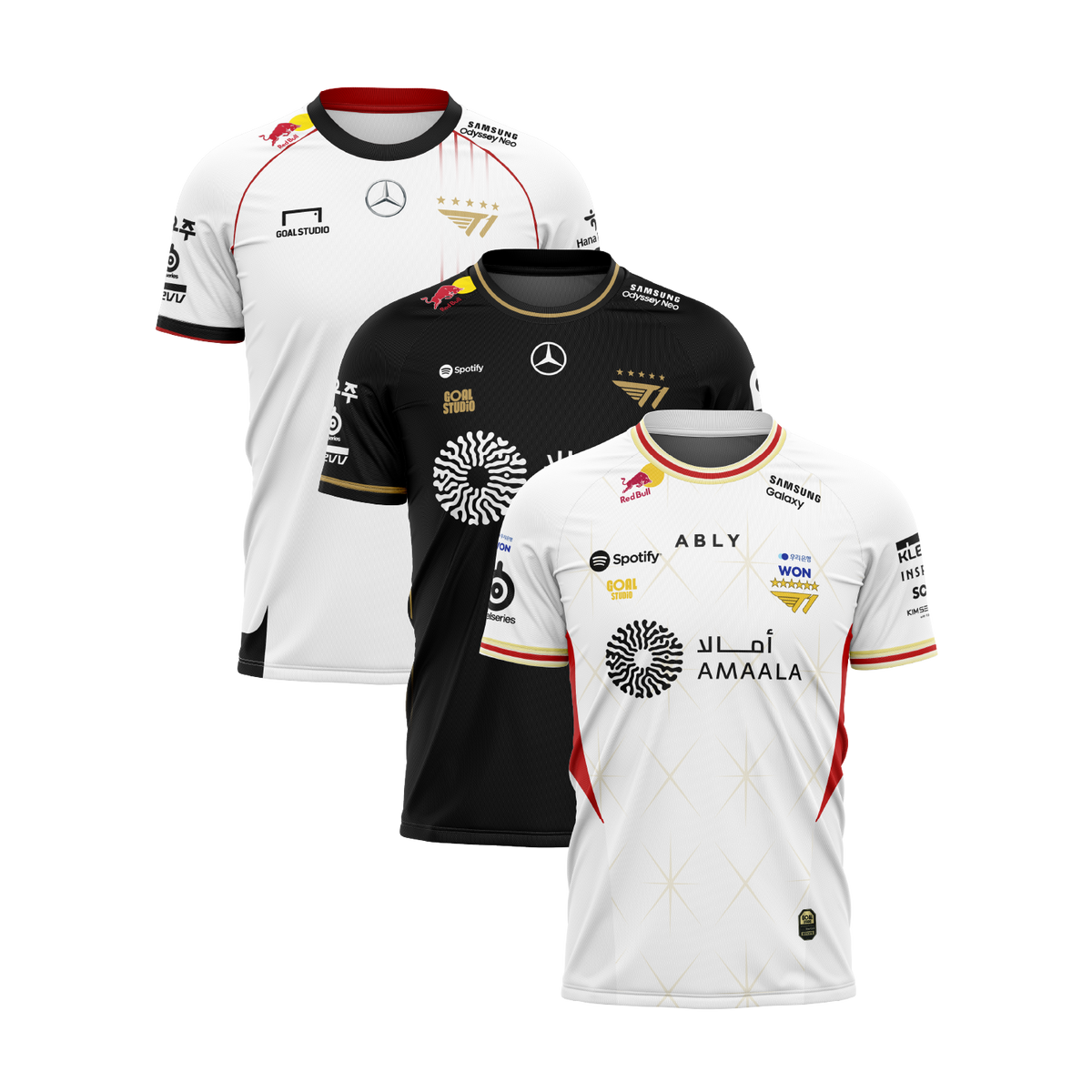 Pack 3 Camisetas T1 Worlds (24/25/26)