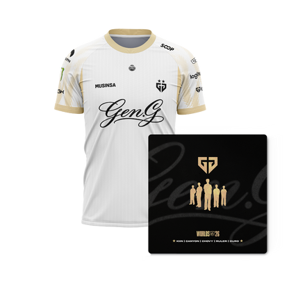 Camiseta + Mouse Pad GenG Worlds 2026
