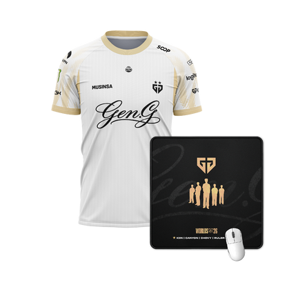 Camiseta + Mouse Pad GenG Worlds 2026